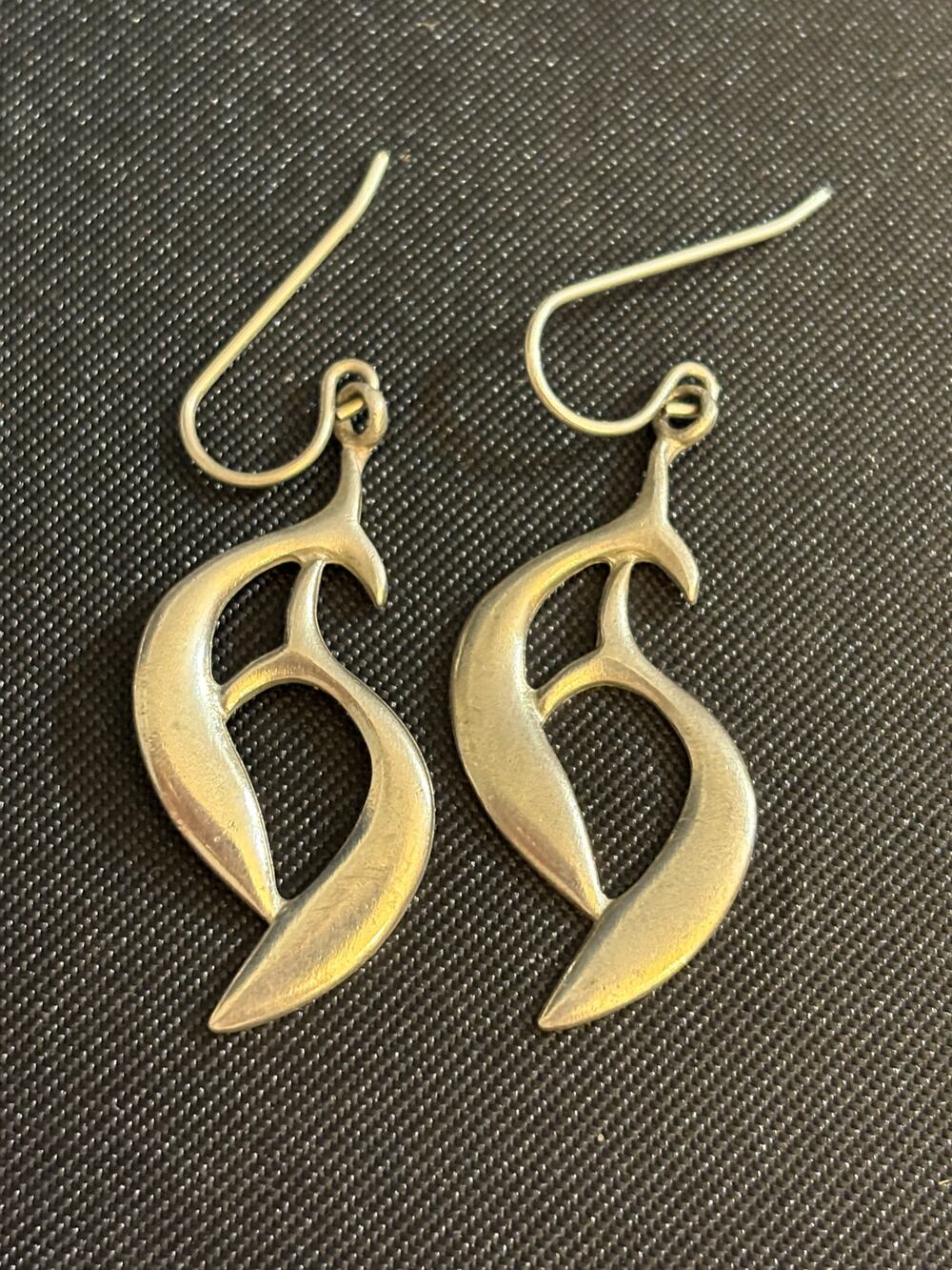 Vintage KENNETH Jay Lane Modernist Drop Earrings Signed
